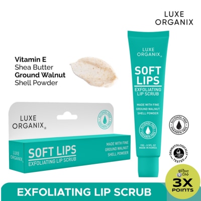 LUXE ORGANIX Luxe Organix Soft Lips Lip Exfoliating Scrub 15g