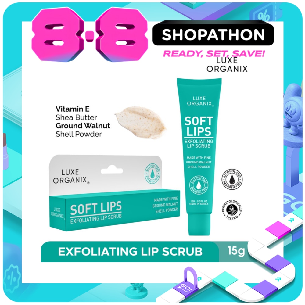 Luxe Organix Soft Lips Lip Exfoliating Scrub 15g image