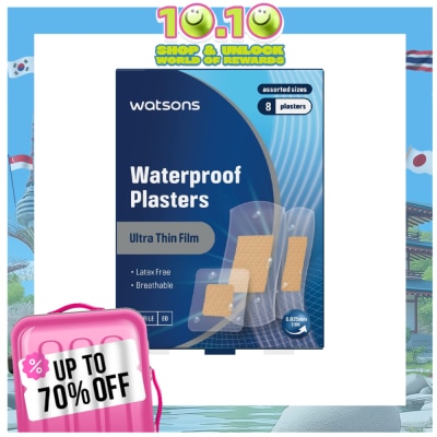 WATSONS Waterproof Plasters Assorted Size 8s