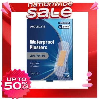 WATSONS Waterproof Plasters 10s