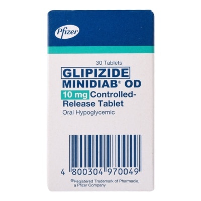 MINIDIAB Glipizide 10Mg Od 1 Tablet [PRESCRIPTION REQUIRED]