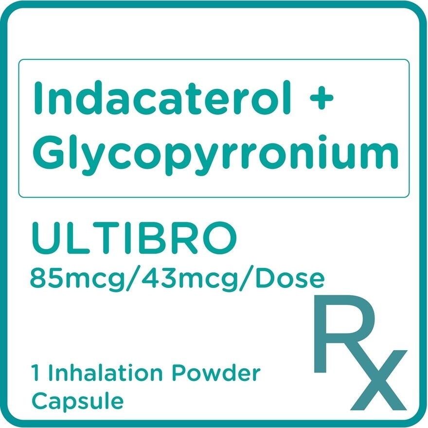 Indacaterol Glycopyrronium 110mcg/50mcg 1 Inhalation Powder Capsule [Prescription Required]