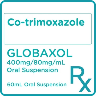 GLOBAXOL Sulfamethoxazole + Trimethoprim 400mg/80mg/mL Suspension 60mL [PRESCRIPTION REQUIRED]