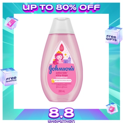 JOHNSONS BABY Johnson's Active Kids Shiny Drops Baby Conditioner 200ml - Conditioner for Kids, For Kids Bath