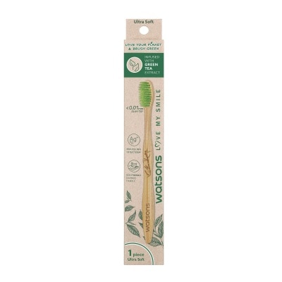 WATSONS Green Tea Exctract Bamboo Ultra Soft Toothbrush 1pc