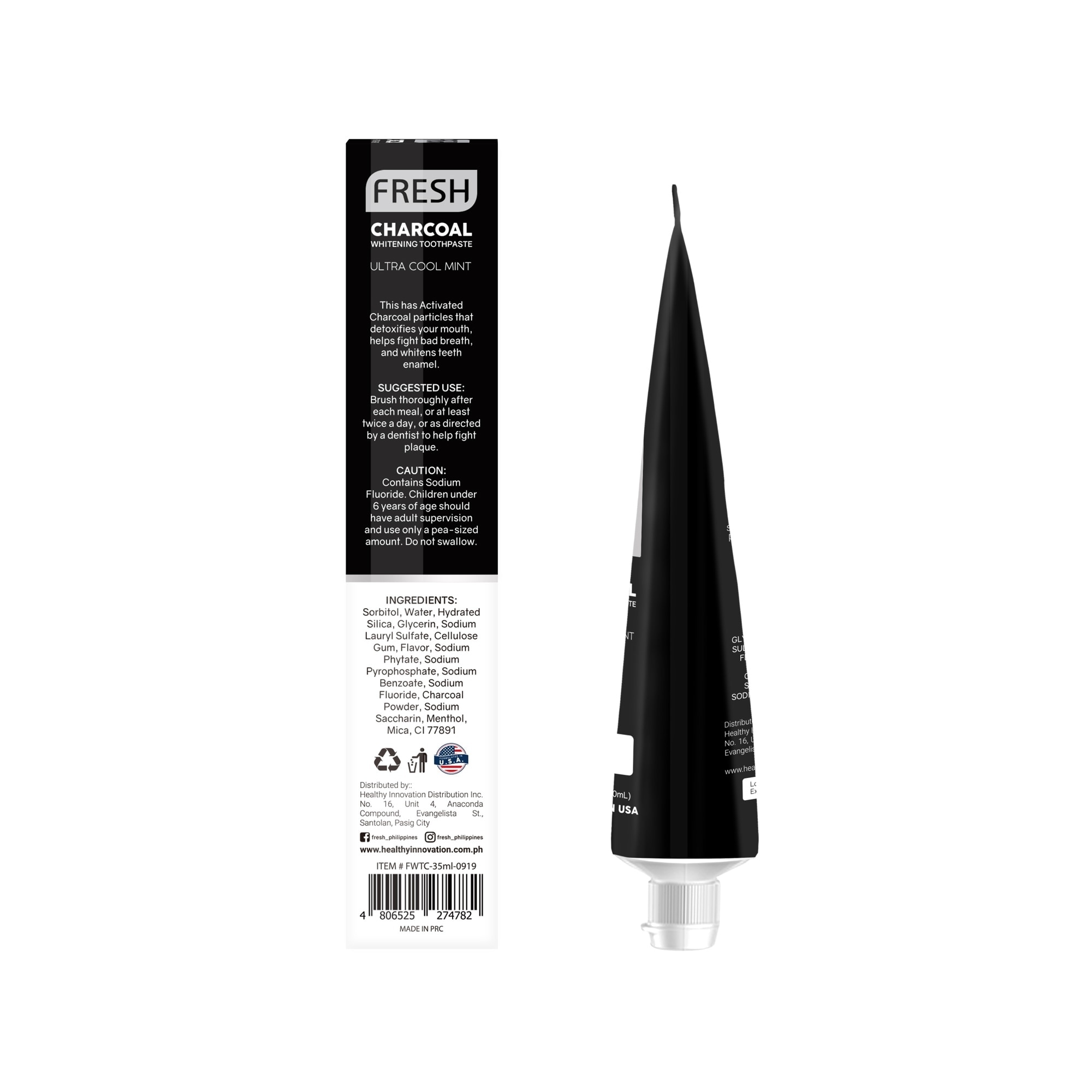 Charcoal Whitening Toothpaste 35ml