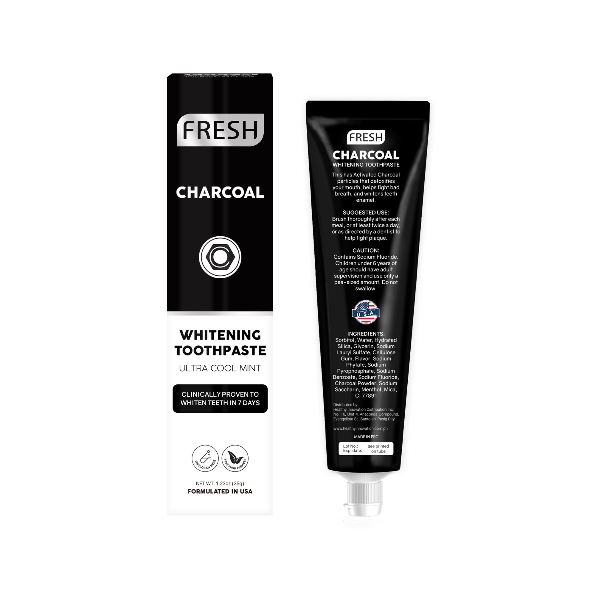 Charcoal Whitening Toothpaste 35ml