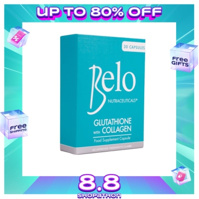 BELO Glutathione with Collagen Dietary Supplement 30 Capsules
