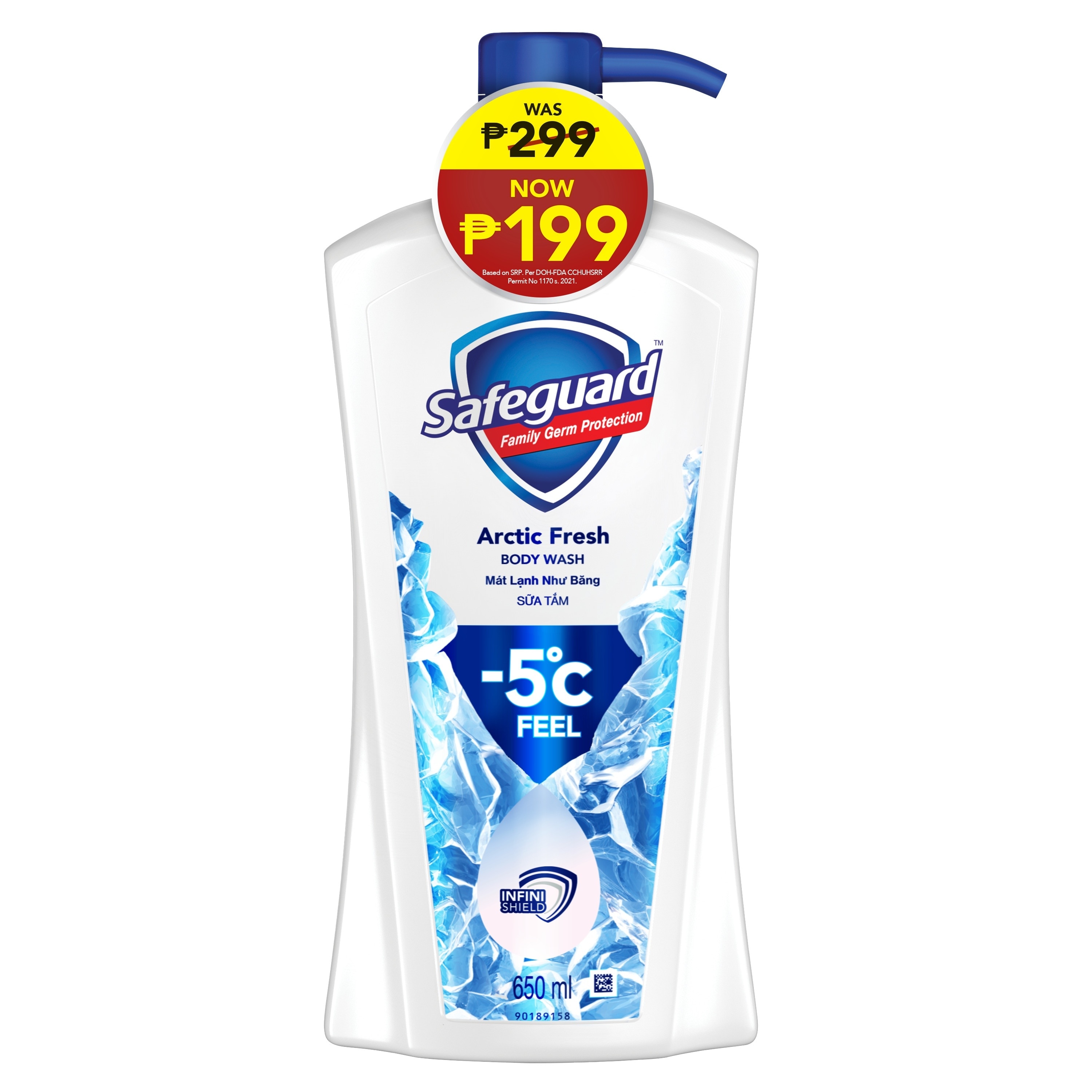 SAFEGUARD Arctic Fresh Bodywash 650ml