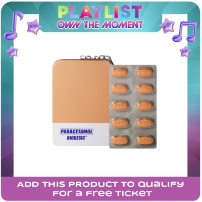 BIOGESIC - BIOGESIC Paracetamol 500mg 20 Tablets in Tin Can