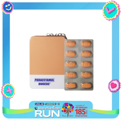 BIOGESIC Paracetamol On-The-Go Tin Can Bundled Pack