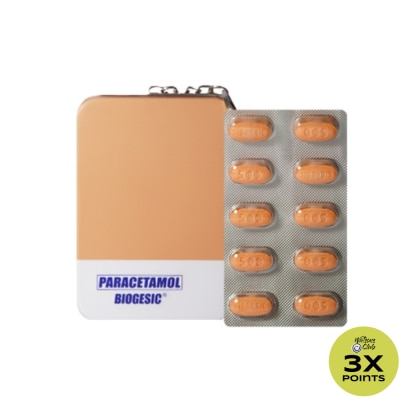 BIOGESIC Paracetamol On-The-Go Tin Can Bundled Pack