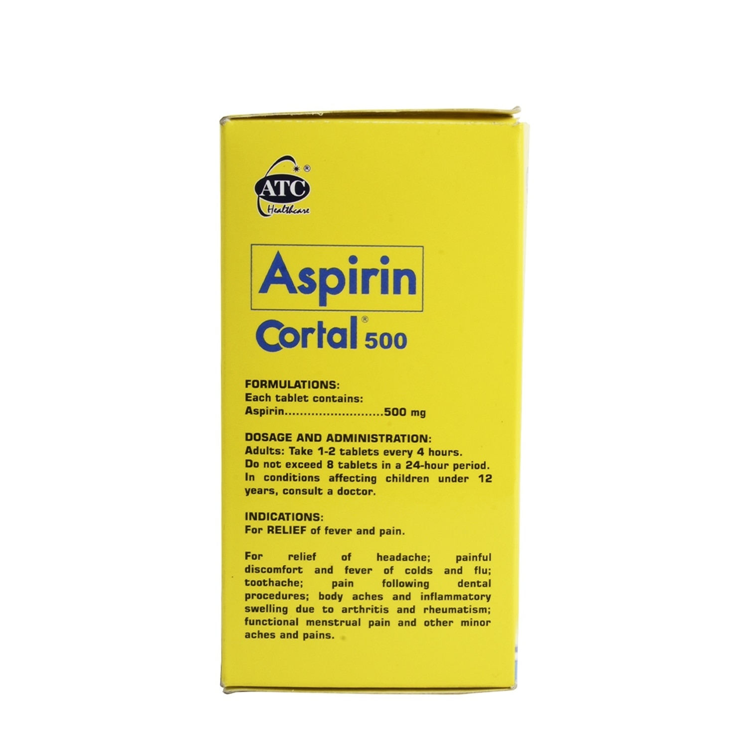 Aspirin 500mg Tablet 1s (sold per piece) [PRESCRIPTION REQUIRED]