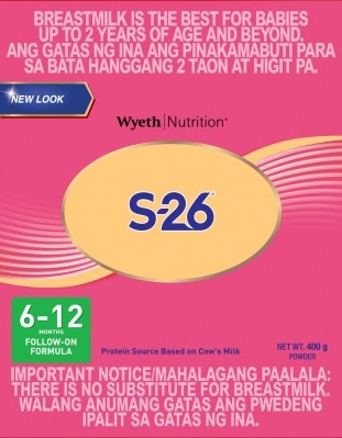 S26 - TWO Milk Supplement For 6-12 Months 400g Box image