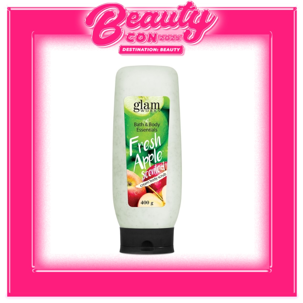 Bath & Body Essentials Fresh Apple Scented Cream Body Scrub 400g