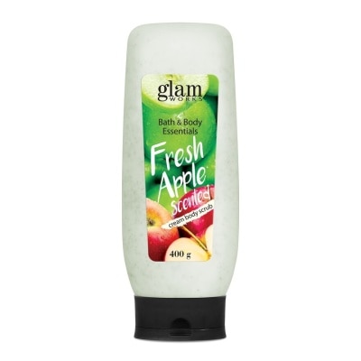 GLAMWORKS Bath & Body Essentials Fresh Apple Scented Cream Body Scrub 400g