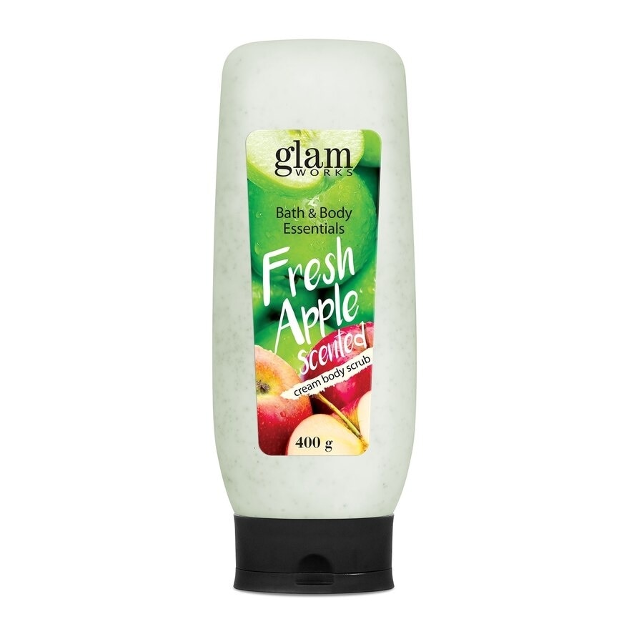 Bath & Body Essentials Fresh Apple Scented Cream Body Scrub 400g