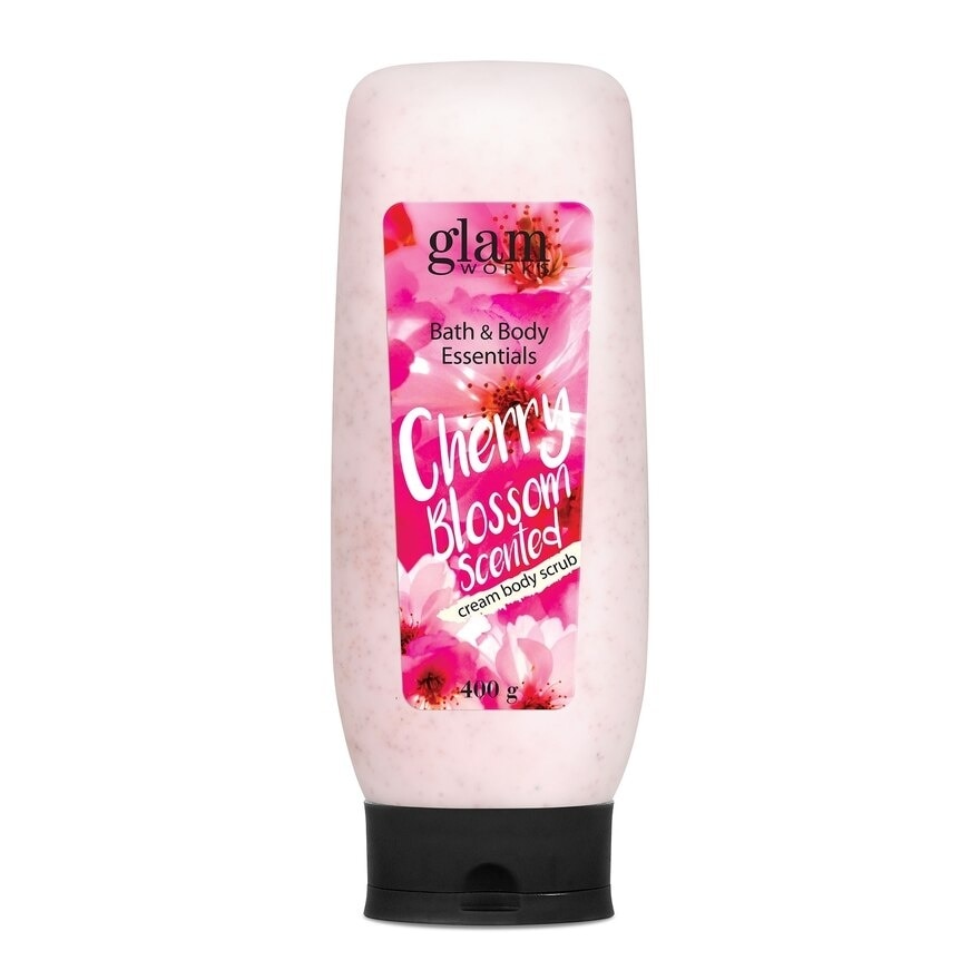 Bath & Body Essentials Cherry Blossom Scented Cream Body Scrub 400g