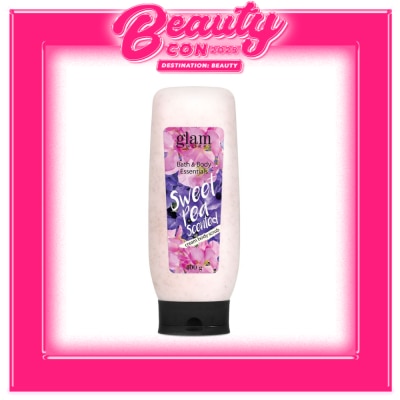 GLAMWORKS Bath & Body Essentials Sweet Pea Scented Cream Body Scrub 400g