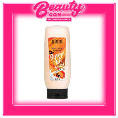 GLAMWORKS Bath & Body Essentials Papaya Milk Scented Cream Body Scrub 400g