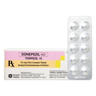 TORPEZIL Donepezil hydrochloride 10mg 1 Tablet [Prescription Required]