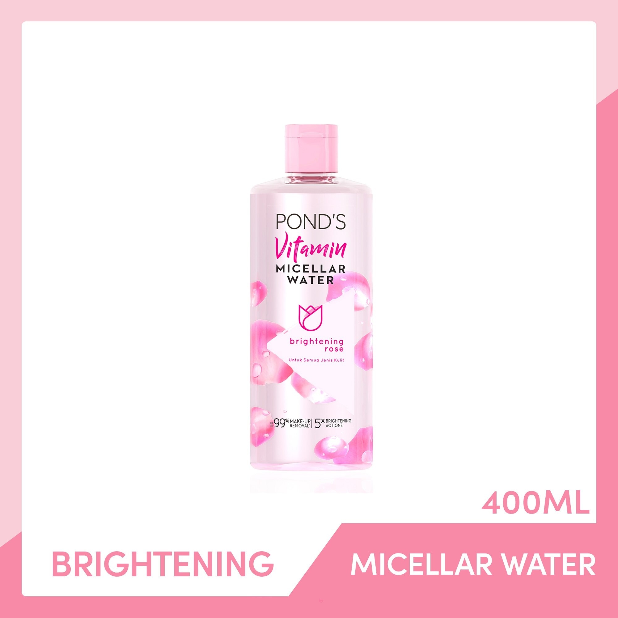 Ponds Vitamin Micellar Water Brightening Rose 400ml