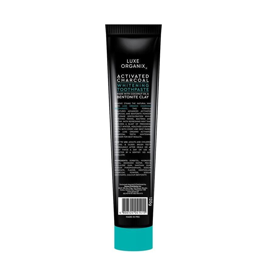 Luxe Organix Charcoal Toothpaste 120g