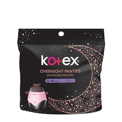 KOTEX Overnight Panties Small to Medium 2 Panties