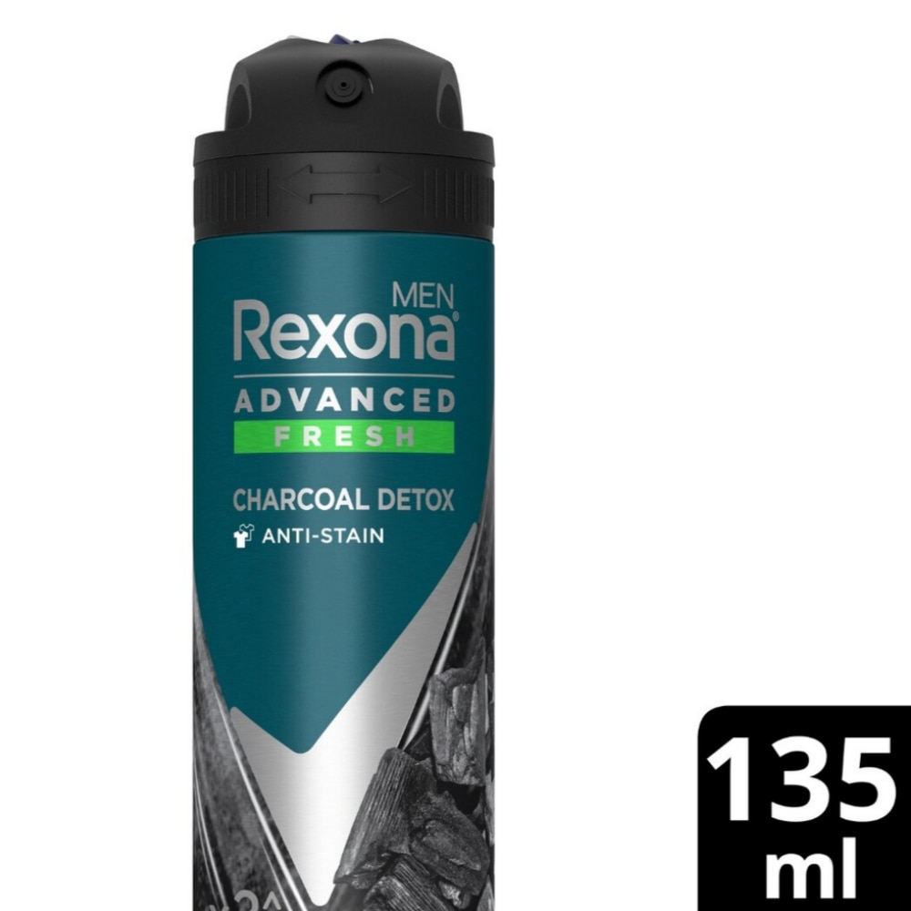 REXONA Men Deodorant Spray Natural Fresh Charcoal Detox 135ml