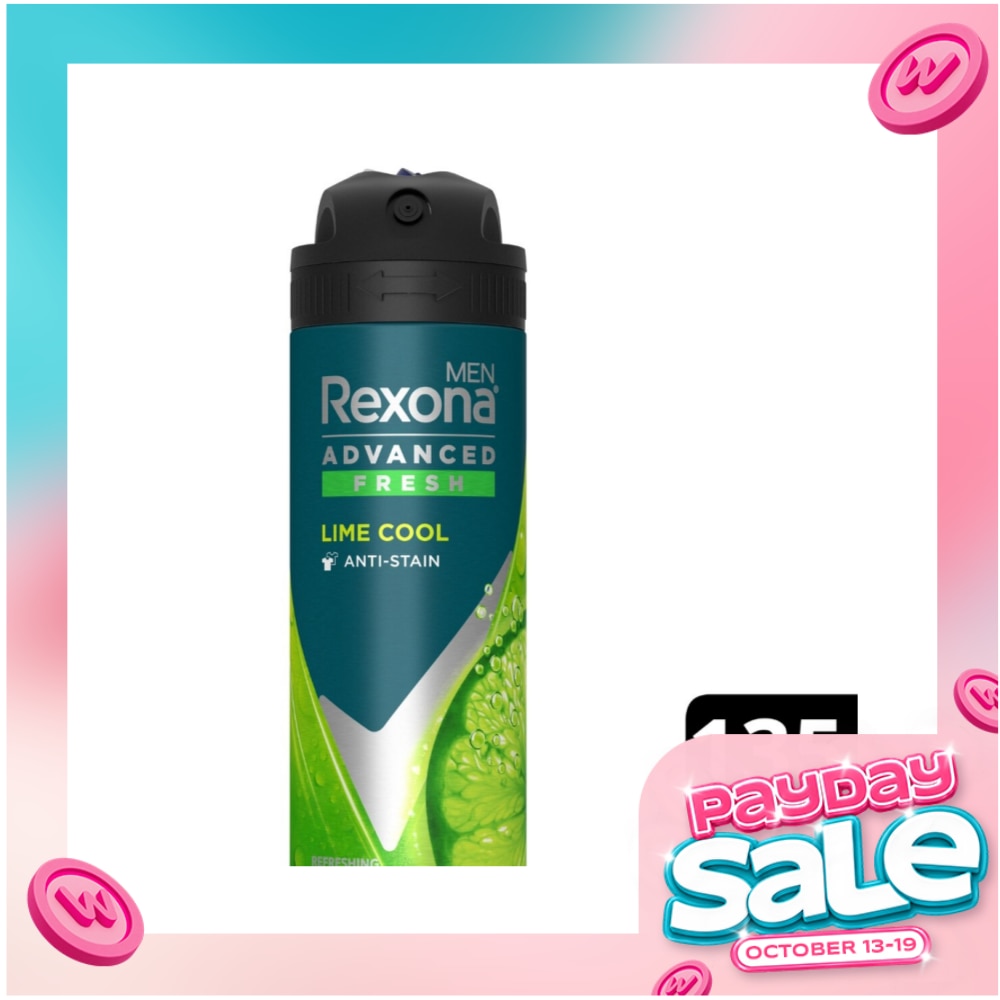 REXONA Men Deodorant Spray Natural Fresh Lime Cool 135ml image