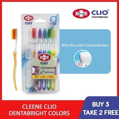 CLEENE Dentabright Colors Toothbrush 5s