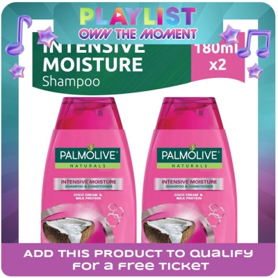PALMOLIVE - Naturals Intensive Moisture Shampoo 180ml Twin Bottle