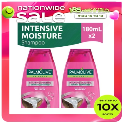 PALMOLIVE - Naturals Intensive Moisture Shampoo 180ml Twin Bottle