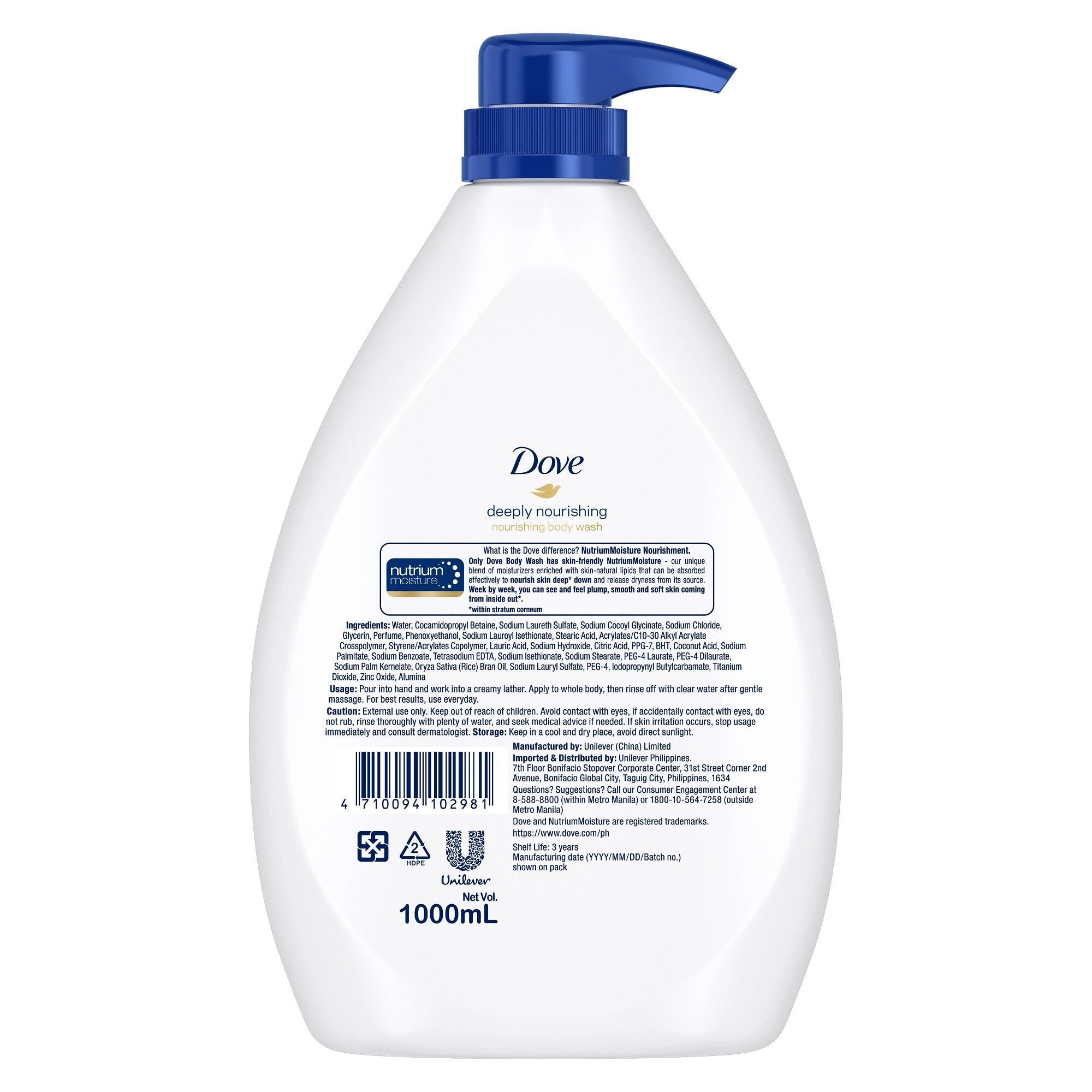 Dove Body Wash Deeply Nourishing 1L