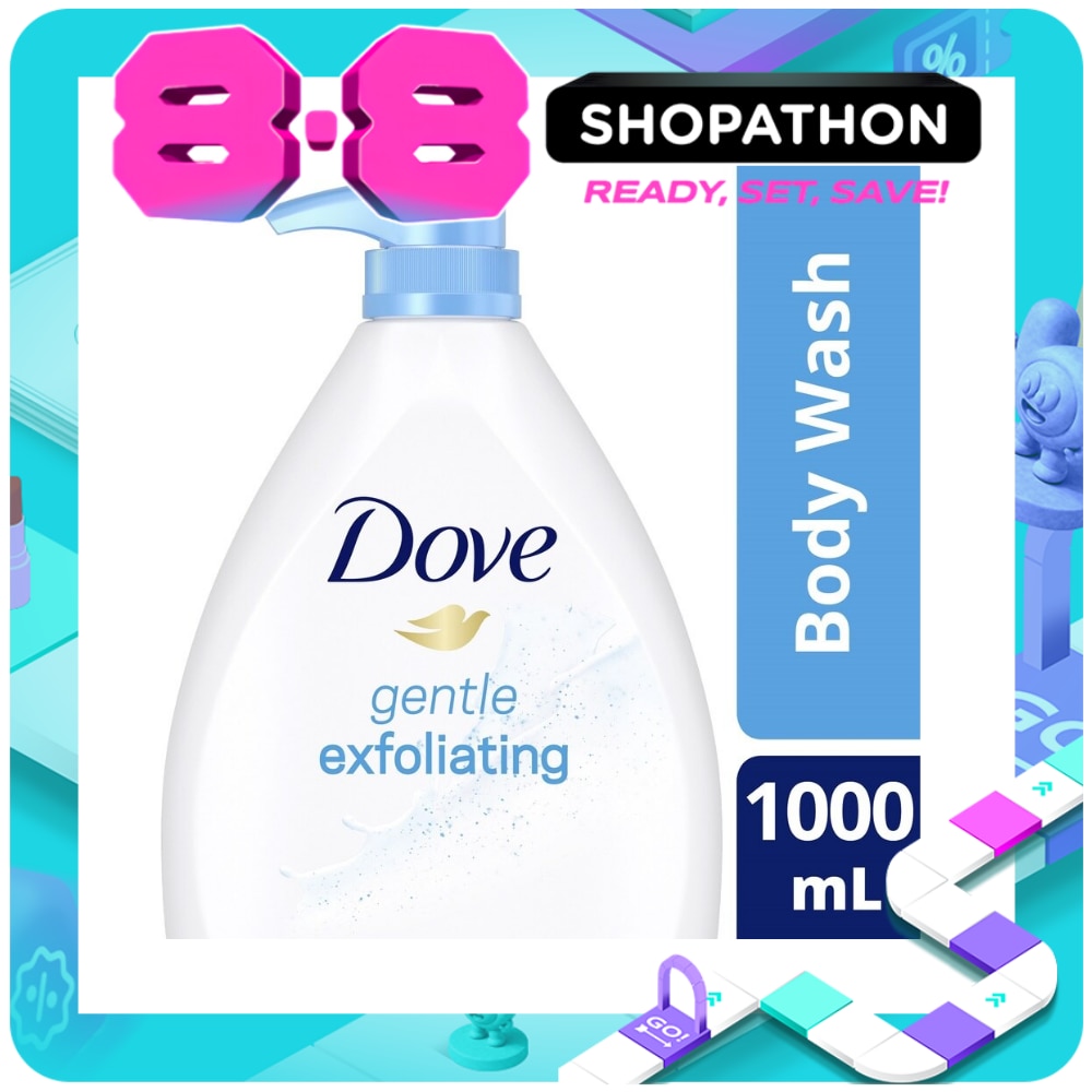 Dove Body Wash Gentle Exfoliating 1L image