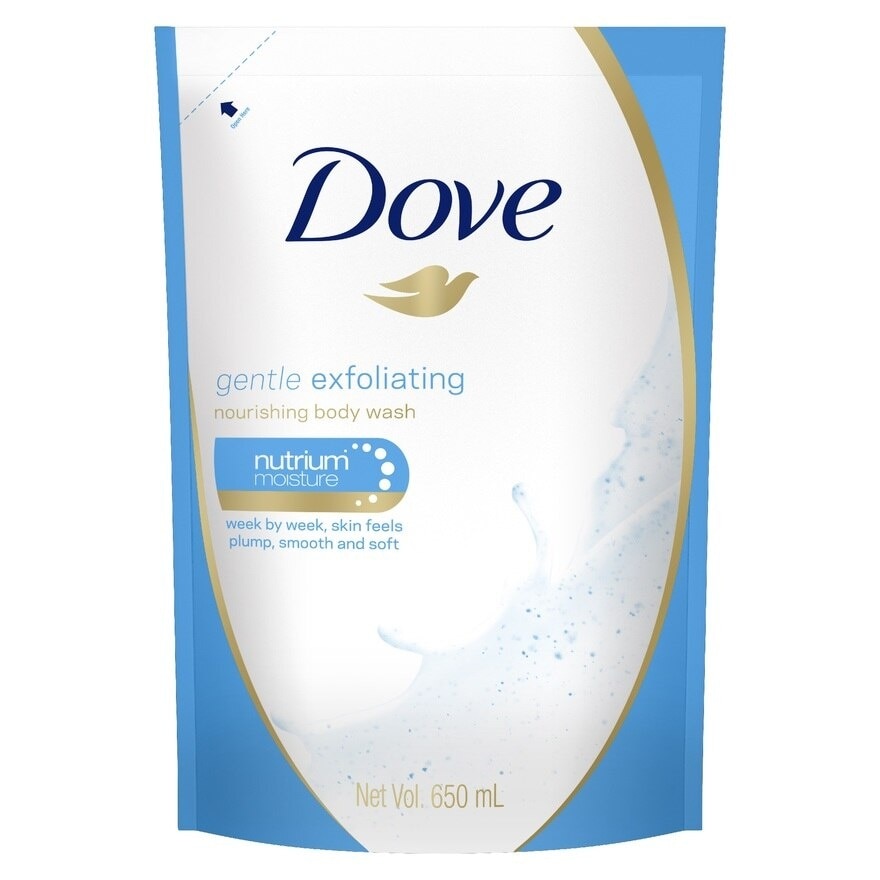 Dove Body Wash Refill Gentle Exfoliating 650ml