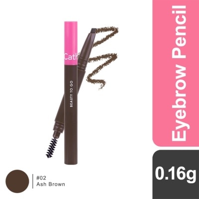 CATHY DOLL Beauty To Go Economy Eye Brow Pencil 0.16g #02 Ash Brown