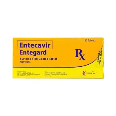 ENTEGARD Entecavir 500mg 1 Film-coated Tablet [PRESCRIPTION REQUIRED]