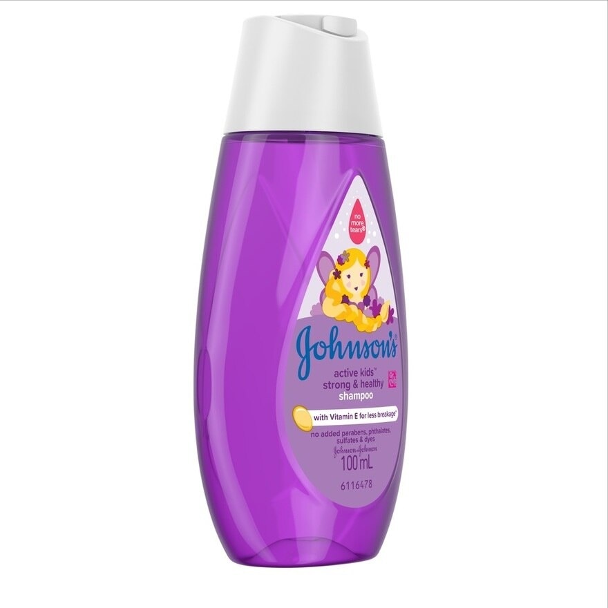 Johnson's Active Kids Strong & Healthy Baby Shampoo 100ml - Shampoo for Kids, For Kids Bath