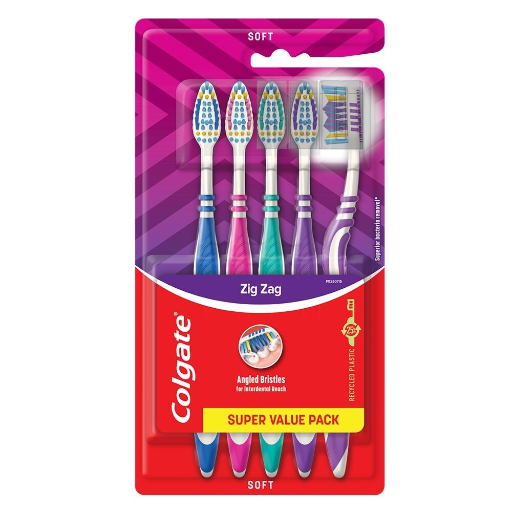 Zigzag Plus Soft Toothbrush with Cap 1 Pack