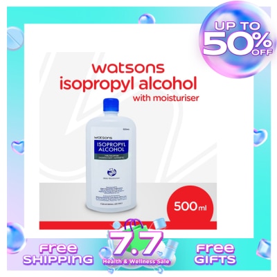 WATSONS Isopropyl Alcohol 70% Solution Disinfectant/Antiseptic 500mL