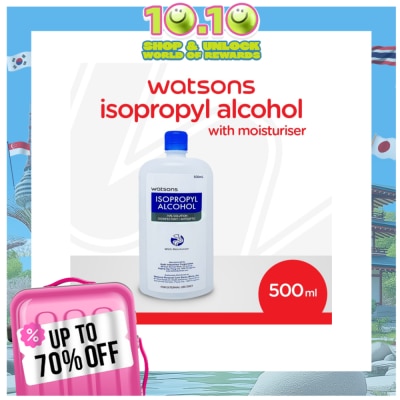 WATSONS Isopropyl Alcohol 70% Solution Disinfectant/Antiseptic 500mL