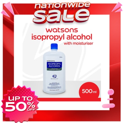 WATSONS Isopropyl Alcohol 70% Solution Disinfectant/Antiseptic 500mL