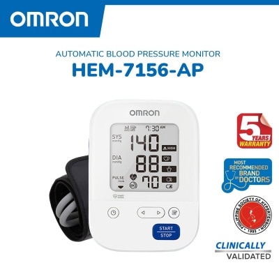 OMRON Automatic Blood Pressure Monitor HEM-7156-A