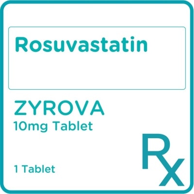 ZYROVA Rosuvastatin 10mg 1 Tablet [Prescription Required]