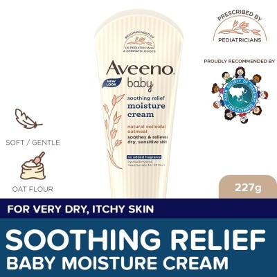 AVEENO Aveeno Baby Soothing Relief Moisture Cream 227g - Lotion For Newborn Baby, Sensitive Skin, Eczema