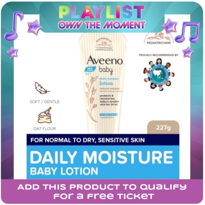 AVEENO - Aveeno Baby Daily Moisture Lotion 227g - Newborn, For Sensitive Baby Skin, Baby Body Lotion