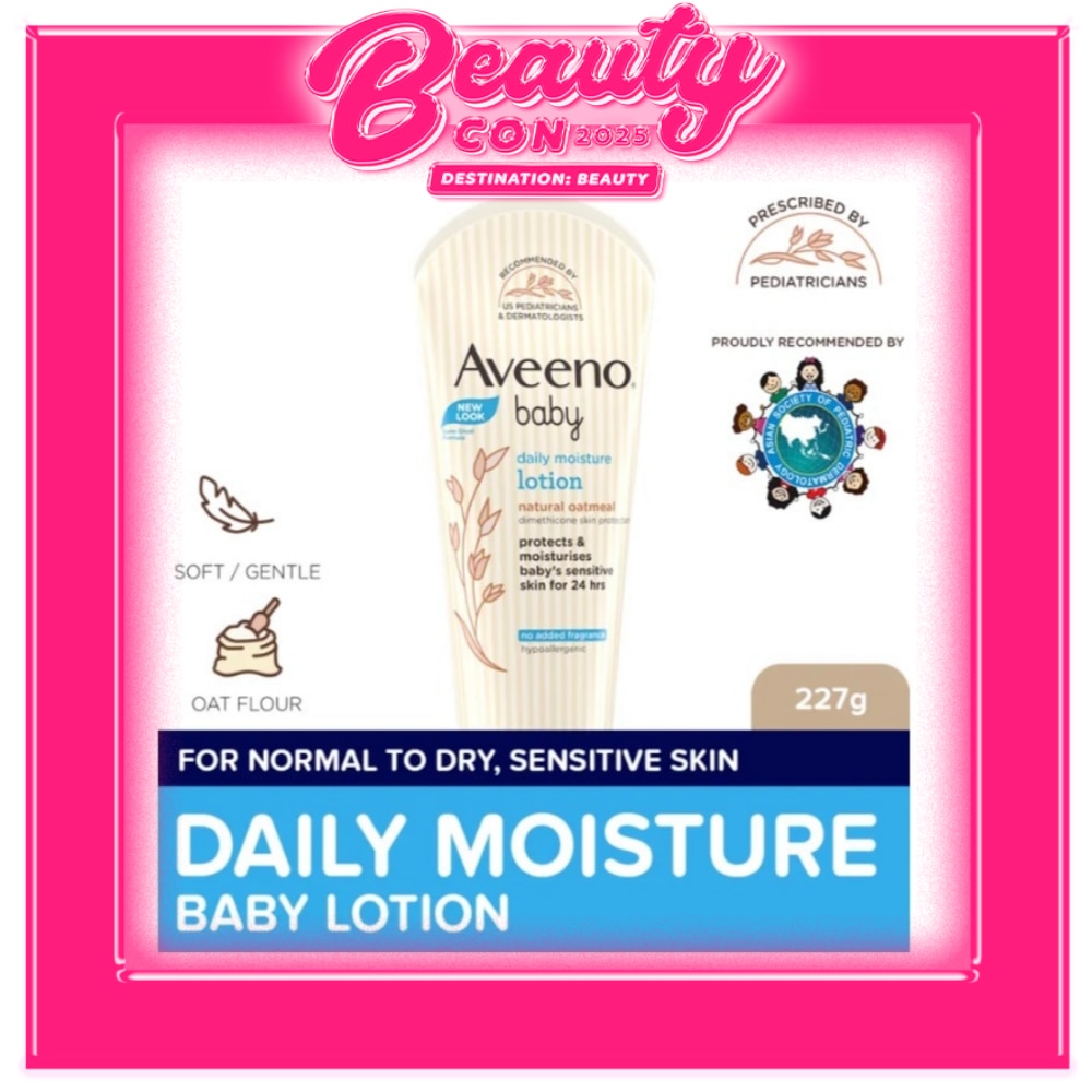Aveeno Baby Daily Moisture Lotion 227g - Newborn, For Sensitive Baby Skin, Baby Body Lotion