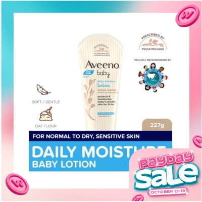 AVEENO Aveeno Baby Daily Moisture Lotion 227g Newborn, For Sensitive Baby Skin, Baby Body Lotion image