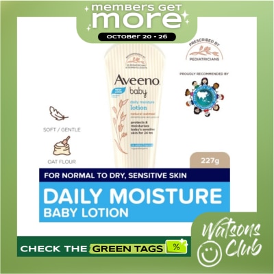 AVEENO Aveeno Baby Daily Moisture Lotion 227g Newborn, For Sensitive Baby Skin, Baby Body Lotion image